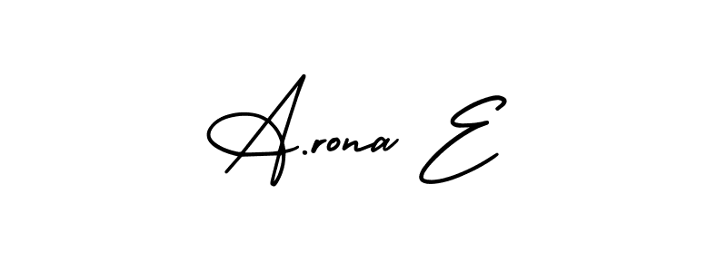 How to make A.rona E signature? AmerikaSignatureDemo-Regular is a professional autograph style. Create handwritten signature for A.rona E name. A.rona E signature style 3 images and pictures png