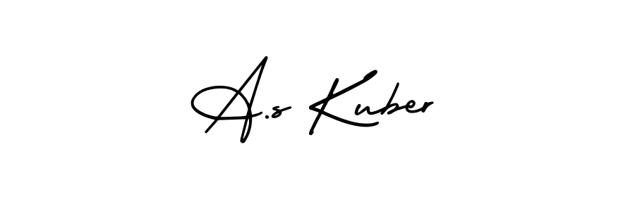 Check out images of Autograph of A.s Kuber name. Actor A.s Kuber Signature Style. AmerikaSignatureDemo-Regular is a professional sign style online. A.s Kuber signature style 3 images and pictures png