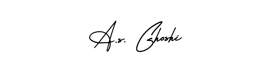 How to make A.s. Ghoshi name signature. Use AmerikaSignatureDemo-Regular style for creating short signs online. This is the latest handwritten sign. A.s. Ghoshi signature style 3 images and pictures png