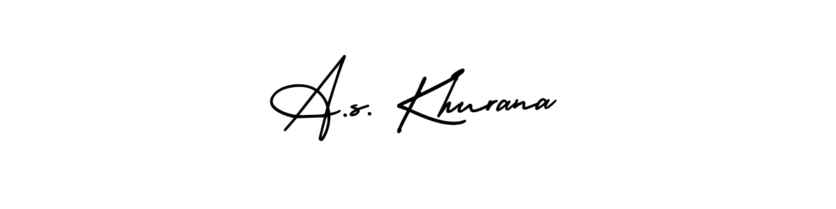Use a signature maker to create a handwritten signature online. With this signature software, you can design (AmerikaSignatureDemo-Regular) your own signature for name A.s. Khurana. A.s. Khurana signature style 3 images and pictures png