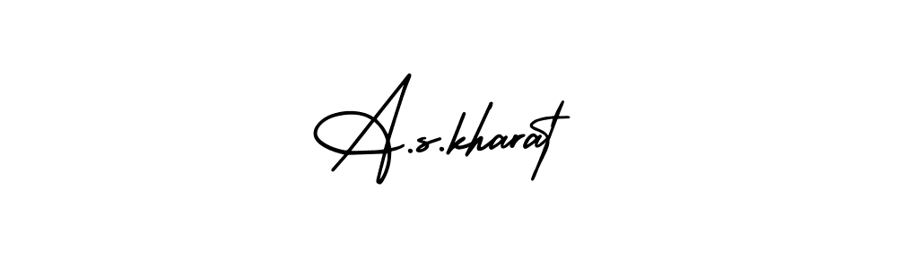 Design your own signature with our free online signature maker. With this signature software, you can create a handwritten (AmerikaSignatureDemo-Regular) signature for name A.s.kharat. A.s.kharat signature style 3 images and pictures png