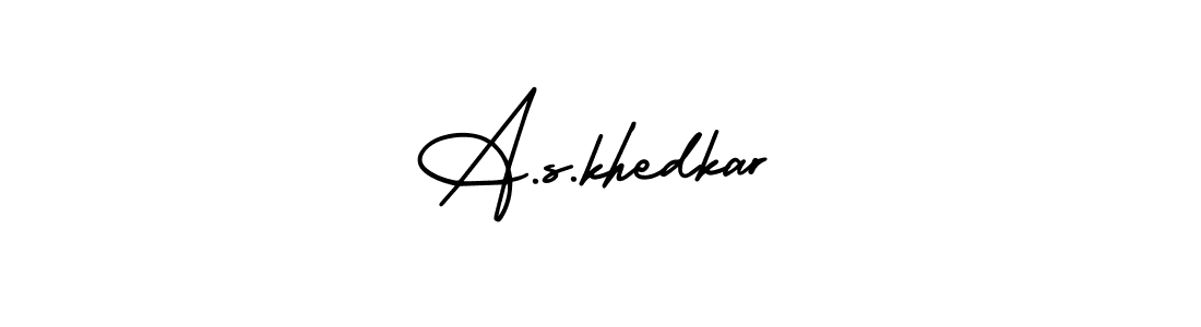 AmerikaSignatureDemo-Regular is a professional signature style that is perfect for those who want to add a touch of class to their signature. It is also a great choice for those who want to make their signature more unique. Get A.s.khedkar name to fancy signature for free. A.s.khedkar signature style 3 images and pictures png