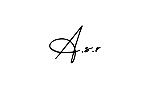 Design your own signature with our free online signature maker. With this signature software, you can create a handwritten (AmerikaSignatureDemo-Regular) signature for name A.s.r. A.s.r signature style 3 images and pictures png