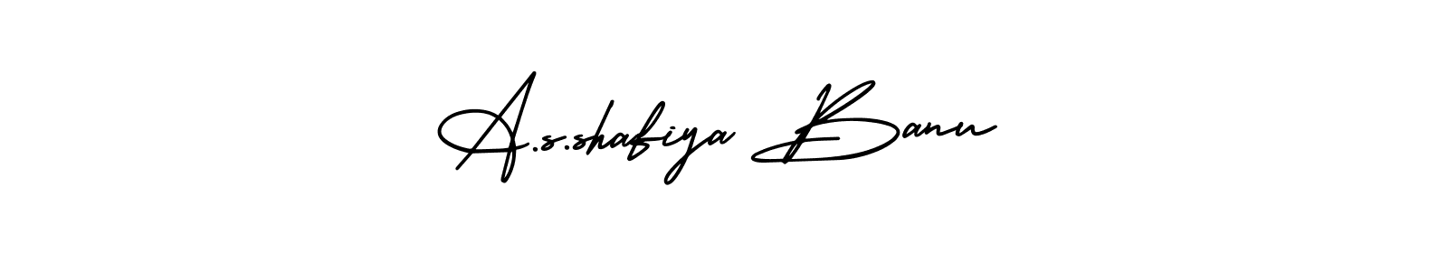 See photos of A.s.shafiya Banu official signature by Spectra . Check more albums & portfolios. Read reviews & check more about AmerikaSignatureDemo-Regular font. A.s.shafiya Banu signature style 3 images and pictures png