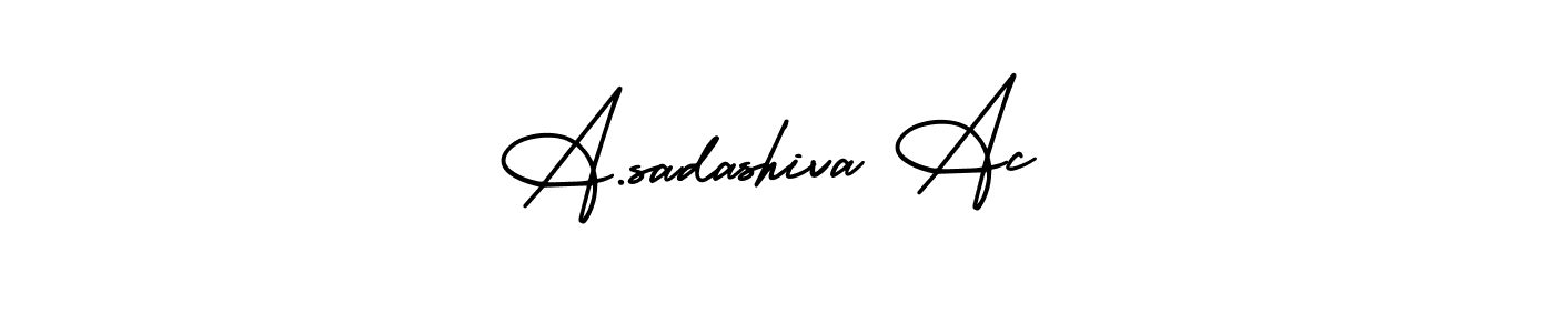 Use a signature maker to create a handwritten signature online. With this signature software, you can design (AmerikaSignatureDemo-Regular) your own signature for name A.sadashiva Ac. A.sadashiva Ac signature style 3 images and pictures png