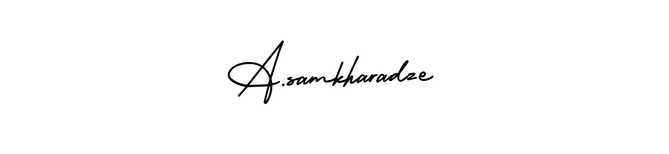 How to Draw A.samkharadze signature style? AmerikaSignatureDemo-Regular is a latest design signature styles for name A.samkharadze. A.samkharadze signature style 3 images and pictures png