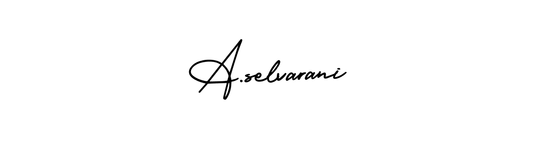 A.selvarani stylish signature style. Best Handwritten Sign (AmerikaSignatureDemo-Regular) for my name. Handwritten Signature Collection Ideas for my name A.selvarani. A.selvarani signature style 3 images and pictures png