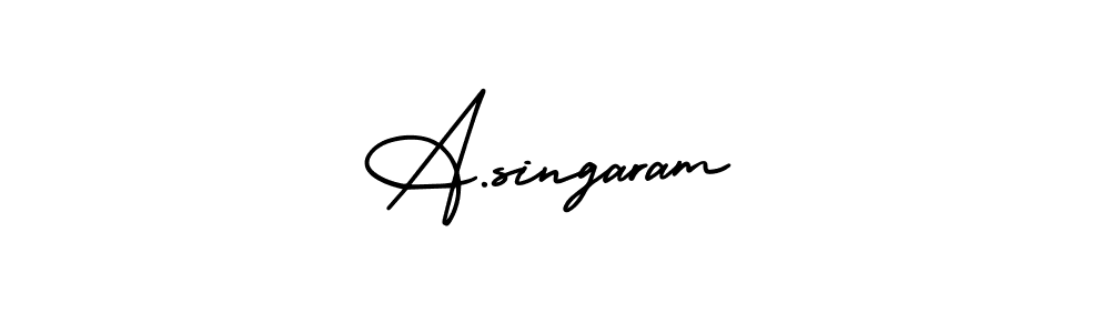 Check out images of Autograph of A.singaram name. Actor A.singaram Signature Style. AmerikaSignatureDemo-Regular is a professional sign style online. A.singaram signature style 3 images and pictures png