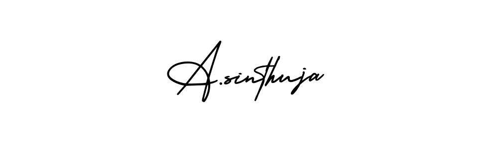 Make a beautiful signature design for name A.sinthuja. With this signature (AmerikaSignatureDemo-Regular) style, you can create a handwritten signature for free. A.sinthuja signature style 3 images and pictures png