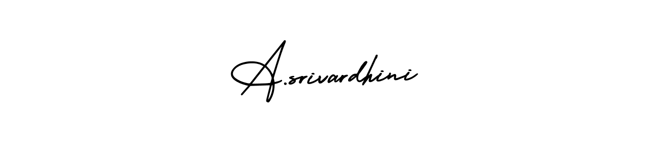 Use a signature maker to create a handwritten signature online. With this signature software, you can design (AmerikaSignatureDemo-Regular) your own signature for name A.srivardhini. A.srivardhini signature style 3 images and pictures png