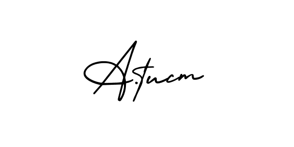 Here are the top 10 professional signature styles for the name A.tucm. These are the best autograph styles you can use for your name. A.tucm signature style 3 images and pictures png