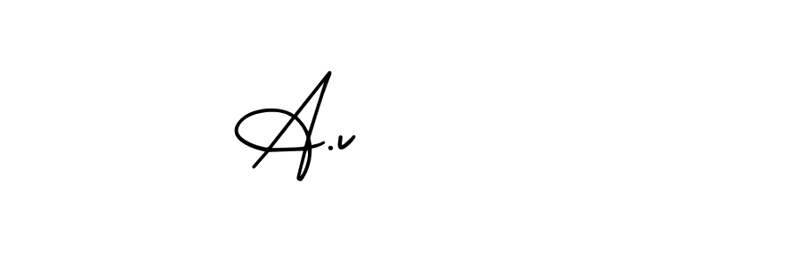 Best and Professional Signature Style for A.v      . AmerikaSignatureDemo-Regular Best Signature Style Collection. A.v       signature style 3 images and pictures png