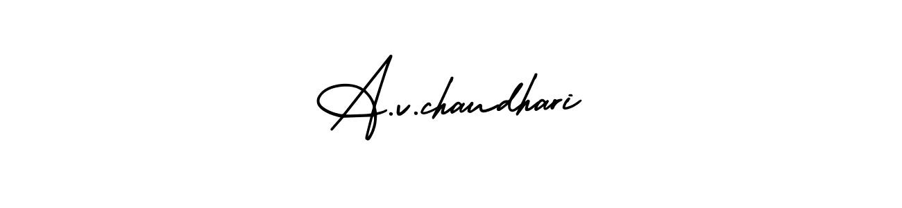 if you are searching for the best signature style for your name A.v.chaudhari. so please give up your signature search. here we have designed multiple signature styles  using AmerikaSignatureDemo-Regular. A.v.chaudhari signature style 3 images and pictures png