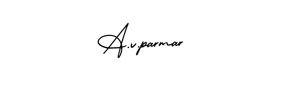 Here are the top 10 professional signature styles for the name A.v.parmar. These are the best autograph styles you can use for your name. A.v.parmar signature style 3 images and pictures png