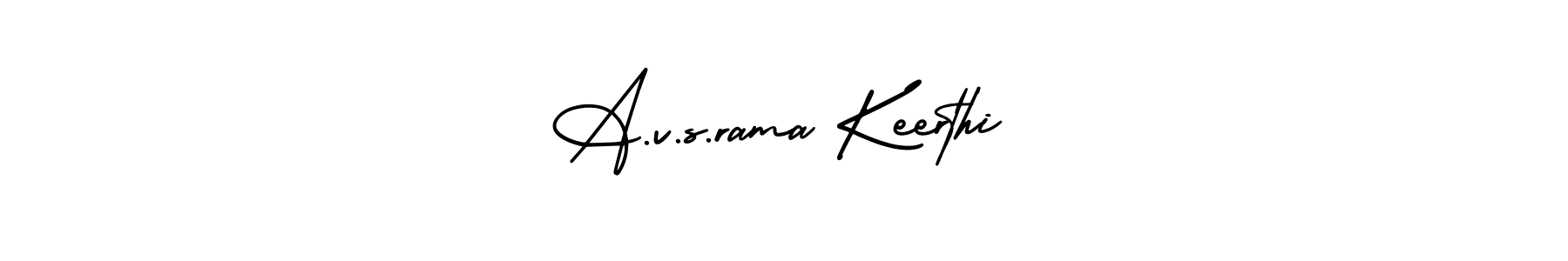 See photos of A.v.s.rama Keerthi official signature by Spectra . Check more albums & portfolios. Read reviews & check more about AmerikaSignatureDemo-Regular font. A.v.s.rama Keerthi signature style 3 images and pictures png