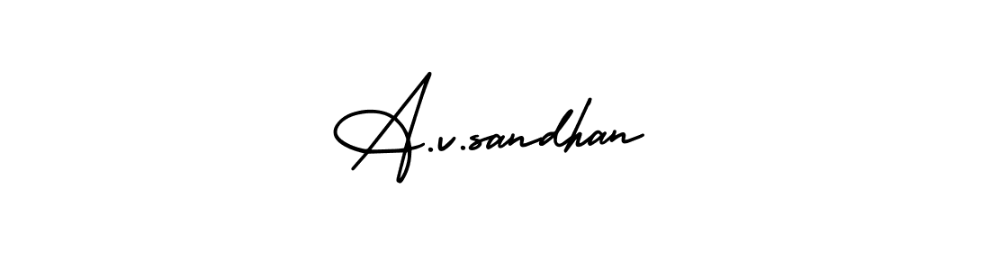 AmerikaSignatureDemo-Regular is a professional signature style that is perfect for those who want to add a touch of class to their signature. It is also a great choice for those who want to make their signature more unique. Get A.v.sandhan name to fancy signature for free. A.v.sandhan signature style 3 images and pictures png