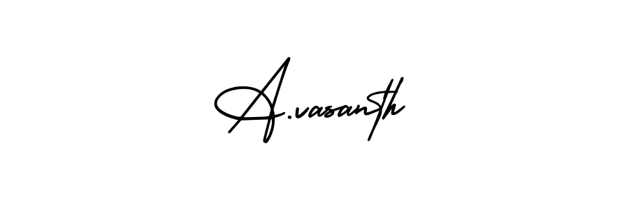 Similarly AmerikaSignatureDemo-Regular is the best handwritten signature design. Signature creator online .You can use it as an online autograph creator for name A.vasanth. A.vasanth signature style 3 images and pictures png