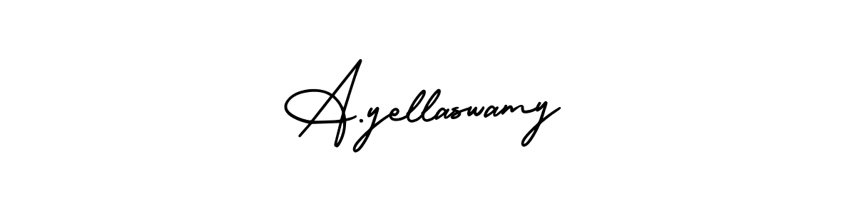 Create a beautiful signature design for name A.yellaswamy. With this signature (AmerikaSignatureDemo-Regular) fonts, you can make a handwritten signature for free. A.yellaswamy signature style 3 images and pictures png