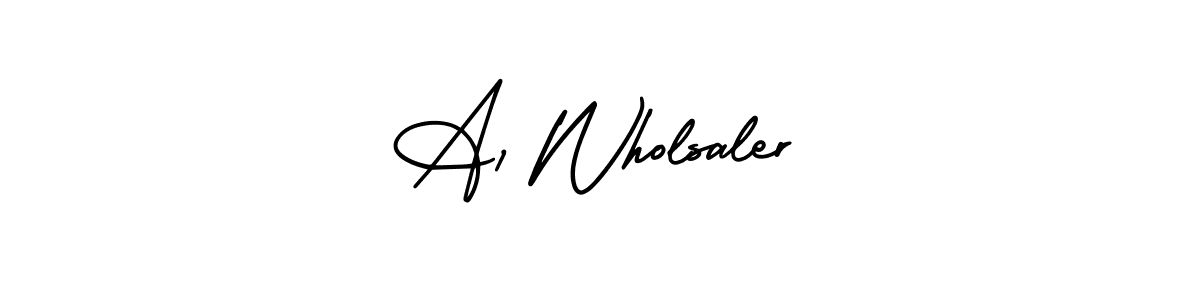 The best way (AmerikaSignatureDemo-Regular) to make a short signature is to pick only two or three words in your name. The name A1 Wholsaler include a total of six letters. For converting this name. A1 Wholsaler signature style 3 images and pictures png