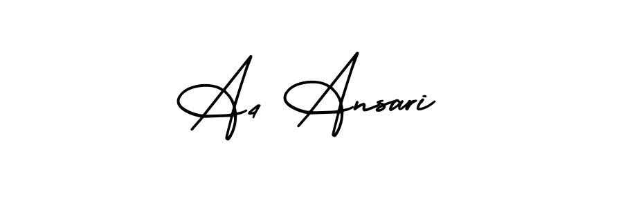 How to make A4 Ansari signature? AmerikaSignatureDemo-Regular is a professional autograph style. Create handwritten signature for A4 Ansari name. A4 Ansari signature style 3 images and pictures png