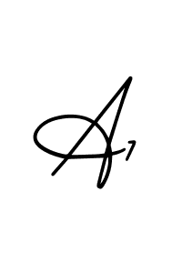 How to Draw A7 signature style? AmerikaSignatureDemo-Regular is a latest design signature styles for name A7. A7 signature style 3 images and pictures png