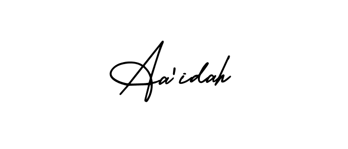 Best and Professional Signature Style for Aa'idah. AmerikaSignatureDemo-Regular Best Signature Style Collection. Aa'idah signature style 3 images and pictures png