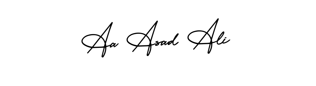 Best and Professional Signature Style for Aa Asad Ali. AmerikaSignatureDemo-Regular Best Signature Style Collection. Aa Asad Ali signature style 3 images and pictures png