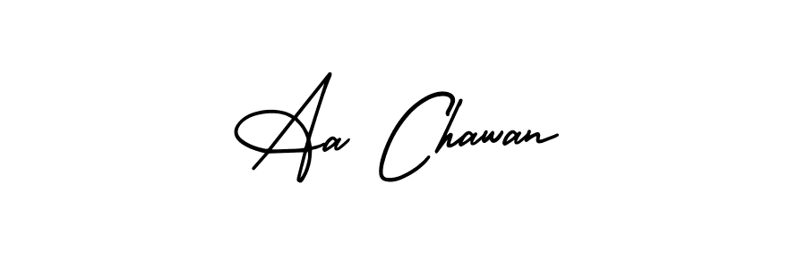 How to make Aa Chawan signature? AmerikaSignatureDemo-Regular is a professional autograph style. Create handwritten signature for Aa Chawan name. Aa Chawan signature style 3 images and pictures png
