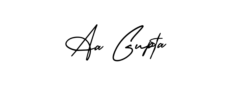 Make a beautiful signature design for name Aa Gupta. Use this online signature maker to create a handwritten signature for free. Aa Gupta signature style 3 images and pictures png