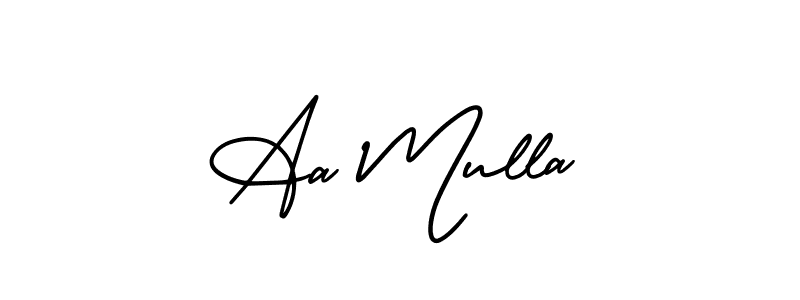 Once you've used our free online signature maker to create your best signature AmerikaSignatureDemo-Regular style, it's time to enjoy all of the benefits that Aa Mulla name signing documents. Aa Mulla signature style 3 images and pictures png