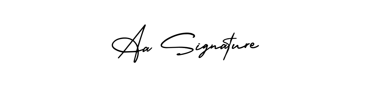 The best way (AmerikaSignatureDemo-Regular) to make a short signature is to pick only two or three words in your name. The name Aa Signature include a total of six letters. For converting this name. Aa Signature signature style 3 images and pictures png