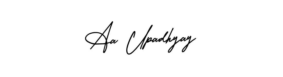 Aa Upadhyay stylish signature style. Best Handwritten Sign (AmerikaSignatureDemo-Regular) for my name. Handwritten Signature Collection Ideas for my name Aa Upadhyay. Aa Upadhyay signature style 3 images and pictures png