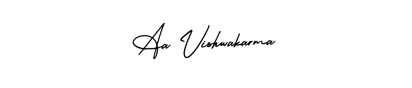 It looks lik you need a new signature style for name Aa Vishwakarma. Design unique handwritten (AmerikaSignatureDemo-Regular) signature with our free signature maker in just a few clicks. Aa Vishwakarma signature style 3 images and pictures png