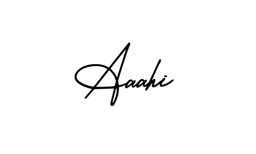 Make a beautiful signature design for name Aaahi. With this signature (AmerikaSignatureDemo-Regular) style, you can create a handwritten signature for free. Aaahi signature style 3 images and pictures png