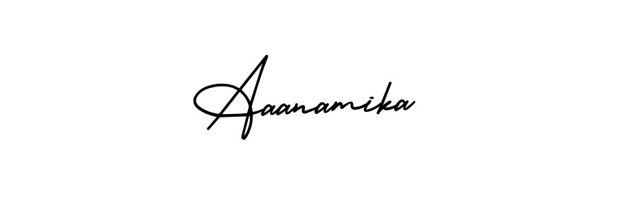 Use a signature maker to create a handwritten signature online. With this signature software, you can design (AmerikaSignatureDemo-Regular) your own signature for name Aaanamika. Aaanamika signature style 3 images and pictures png