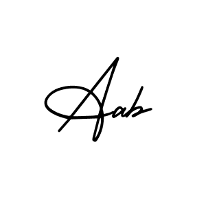 It looks lik you need a new signature style for name Aab. Design unique handwritten (AmerikaSignatureDemo-Regular) signature with our free signature maker in just a few clicks. Aab signature style 3 images and pictures png