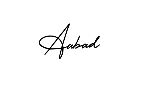 Make a beautiful signature design for name Aabad. Use this online signature maker to create a handwritten signature for free. Aabad signature style 3 images and pictures png