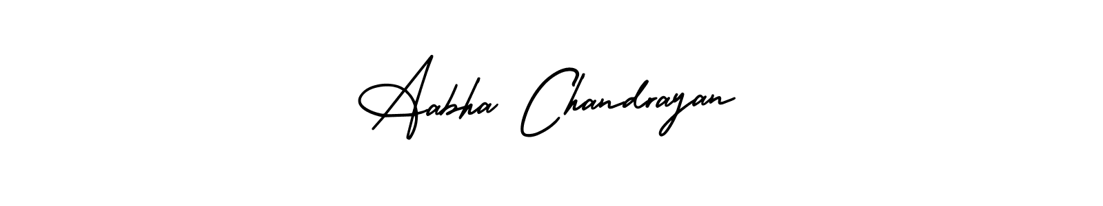 How to make Aabha Chandrayan signature? AmerikaSignatureDemo-Regular is a professional autograph style. Create handwritten signature for Aabha Chandrayan name. Aabha Chandrayan signature style 3 images and pictures png