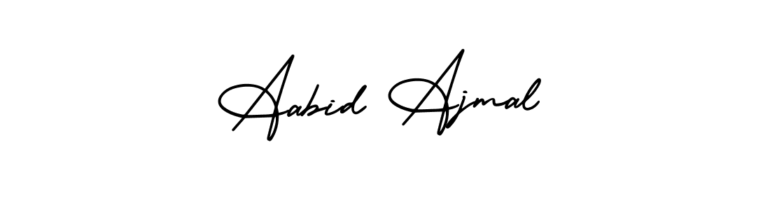 Similarly AmerikaSignatureDemo-Regular is the best handwritten signature design. Signature creator online .You can use it as an online autograph creator for name Aabid Ajmal. Aabid Ajmal signature style 3 images and pictures png