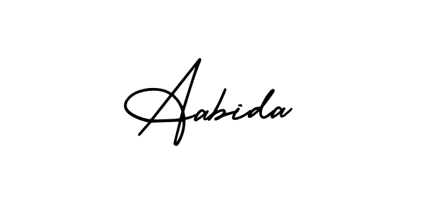 How to Draw Aabida signature style? AmerikaSignatureDemo-Regular is a latest design signature styles for name Aabida. Aabida signature style 3 images and pictures png