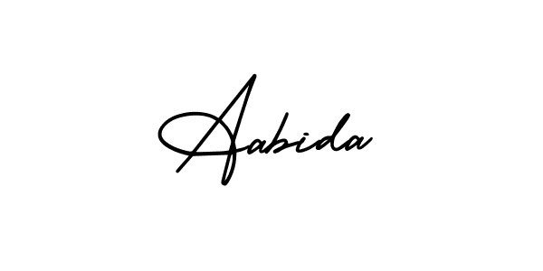 Create a beautiful signature design for name Aabida. With this signature (AmerikaSignatureDemo-Regular) fonts, you can make a handwritten signature for free. Aabida signature style 3 images and pictures png