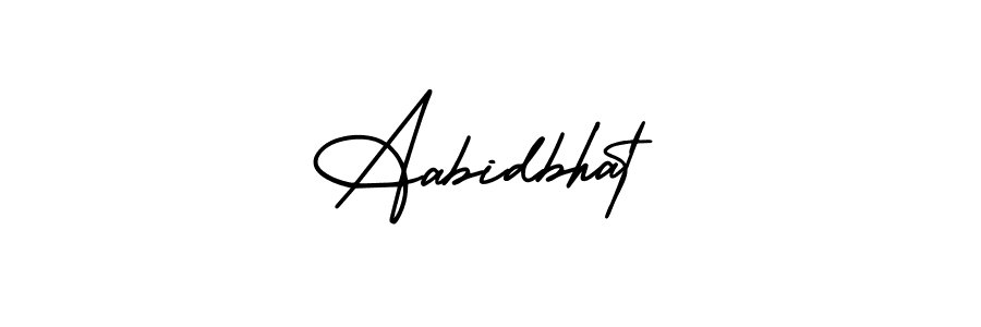 Make a beautiful signature design for name Aabidbhat. With this signature (AmerikaSignatureDemo-Regular) style, you can create a handwritten signature for free. Aabidbhat signature style 3 images and pictures png