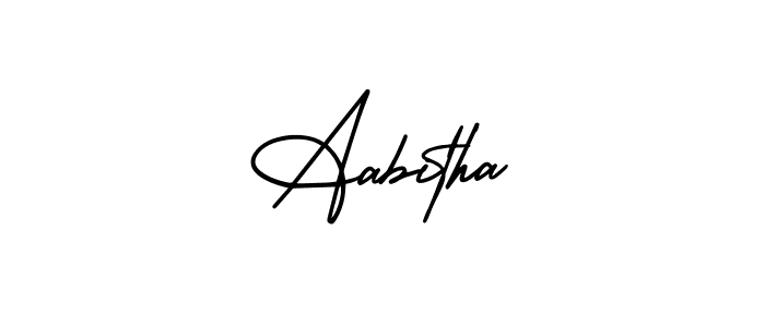 Also we have Aabitha name is the best signature style. Create professional handwritten signature collection using AmerikaSignatureDemo-Regular autograph style. Aabitha signature style 3 images and pictures png