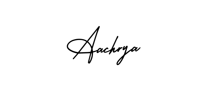 How to make Aachrya name signature. Use AmerikaSignatureDemo-Regular style for creating short signs online. This is the latest handwritten sign. Aachrya signature style 3 images and pictures png