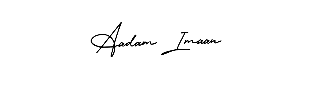 if you are searching for the best signature style for your name Aadam Imaan. so please give up your signature search. here we have designed multiple signature styles  using AmerikaSignatureDemo-Regular. Aadam Imaan signature style 3 images and pictures png