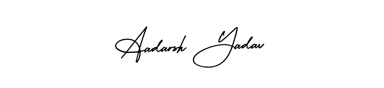 if you are searching for the best signature style for your name Aadarsh Yadav. so please give up your signature search. here we have designed multiple signature styles  using AmerikaSignatureDemo-Regular. Aadarsh Yadav signature style 3 images and pictures png