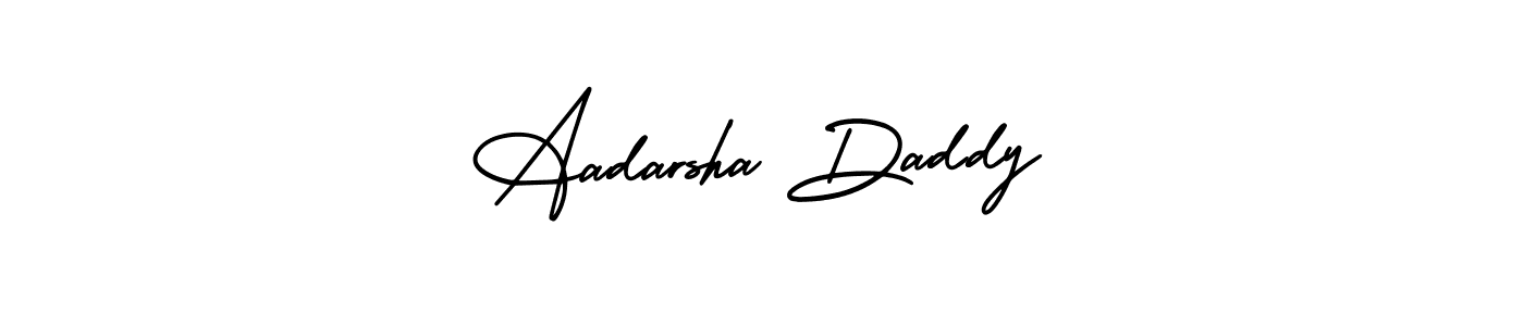 It looks lik you need a new signature style for name Aadarsha Daddy. Design unique handwritten (AmerikaSignatureDemo-Regular) signature with our free signature maker in just a few clicks. Aadarsha Daddy signature style 3 images and pictures png