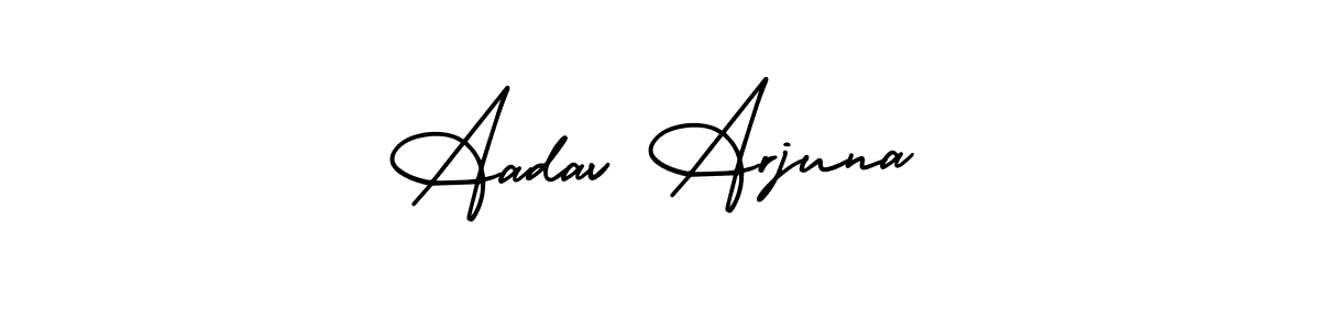 Use a signature maker to create a handwritten signature online. With this signature software, you can design (AmerikaSignatureDemo-Regular) your own signature for name Aadav Arjuna. Aadav Arjuna signature style 3 images and pictures png