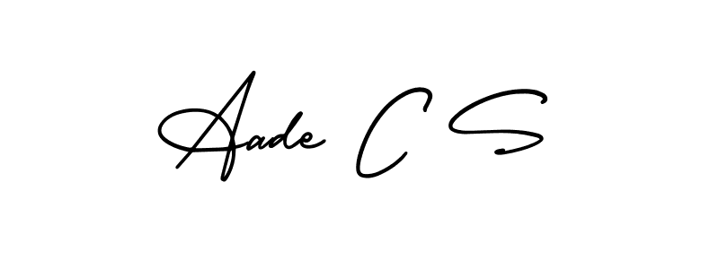 Make a beautiful signature design for name Aade C S. With this signature (AmerikaSignatureDemo-Regular) style, you can create a handwritten signature for free. Aade C S signature style 3 images and pictures png