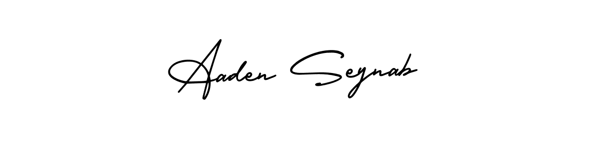 Design your own signature with our free online signature maker. With this signature software, you can create a handwritten (AmerikaSignatureDemo-Regular) signature for name Aaden Seynab. Aaden Seynab signature style 3 images and pictures png